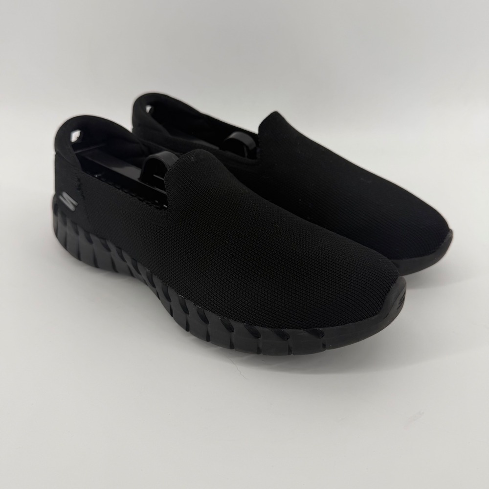 Skechers Walking Shoes Womens 8 Black Go Walk Joy Slip On SN 124335 Mesh Comfort